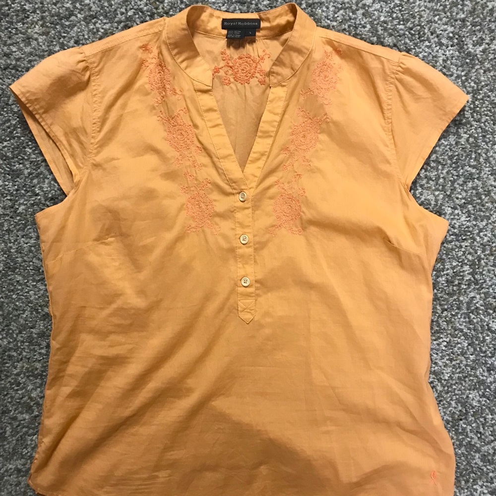 Royal Robbins orange top, large